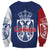 Serbia Flag Sweatshirt with Double-Headed Eagle and National Coat of Arms Design