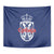 Serbia Flag Tapestry with Double-Headed Eagle and National Coat of Arms Design