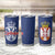 Serbia Flag Tumbler Cup with Double-Headed Eagle and National Coat of Arms Design