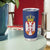 Serbia Flag Tumbler Cup with Double-Headed Eagle and National Coat of Arms Design