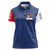 Serbia Flag Women Polo Shirt with Double-Headed Eagle and National Coat of Arms Design