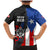 Puerto Rico Family Matching Mermaid Dress and Hawaiian Shirt with Tribal Sun Symbol and Flag Color Block Design