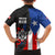 Puerto Rico Family Matching Off The Shoulder Long Sleeve Dress and Hawaiian Shirt with Tribal Sun Symbol and Flag Color Block Design