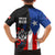 Puerto Rico Kid Hawaiian Shirt with Tribal Sun Symbol and Flag Color Block Design