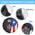 Puerto Rico Spare Tire Cover with Tribal Sun Symbol and Flag Color Block Design