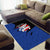 Puerto Rico Area Rug with Coqui Frog Symbol and Distressed Flag Design