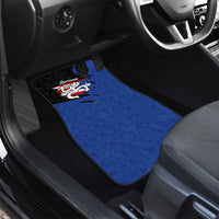Puerto Rico Car Mats with Coqui Frog Symbol and Distressed Flag Design