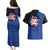 Puerto Rico Couples Matching Puletasi and Hawaiian Shirt with Coqui Frog Symbol and Distressed Flag Design