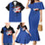 Puerto Rico Family Matching Mermaid Dress and Hawaiian Shirt with Coqui Frog Symbol and Distressed Flag Design