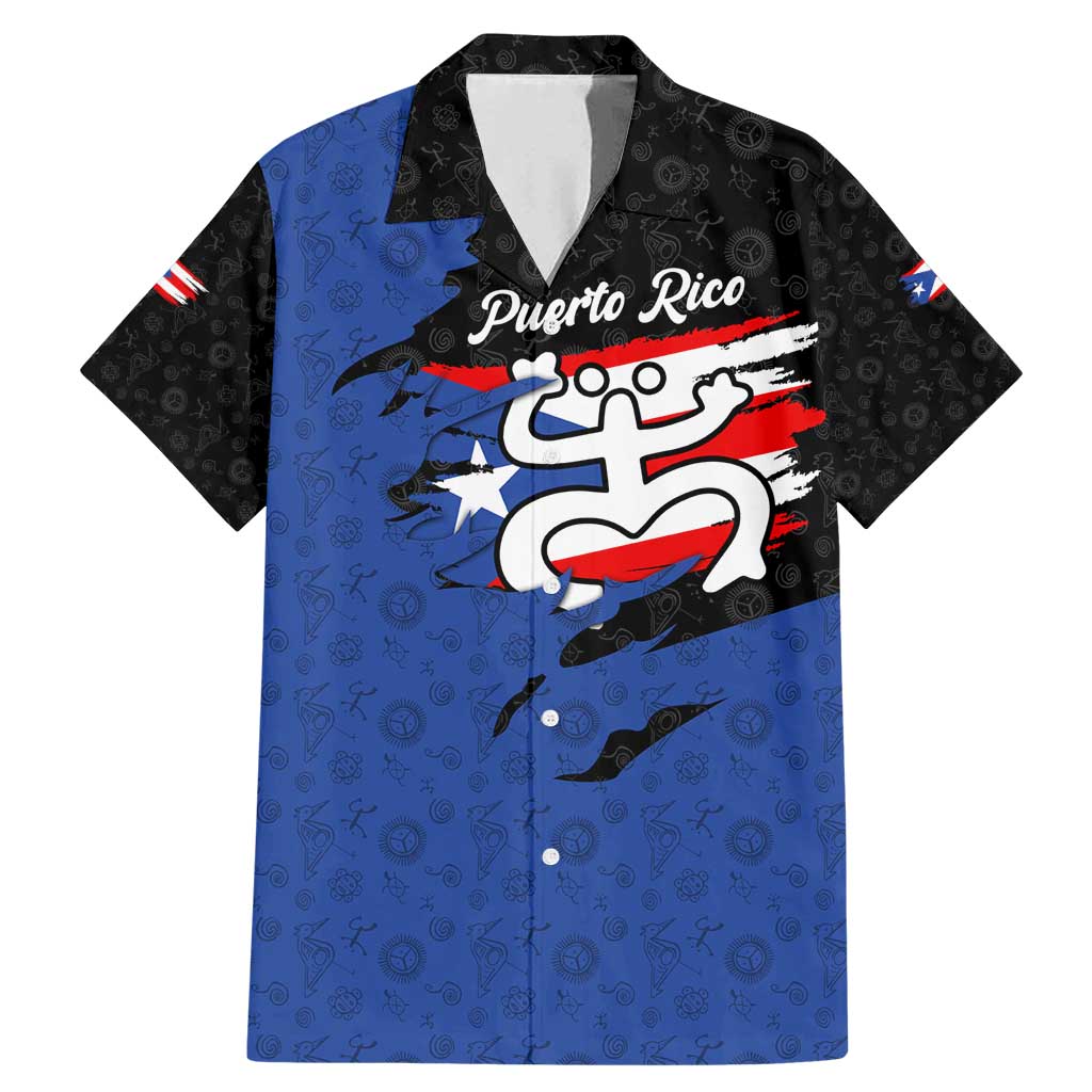 Puerto Rico Family Matching Mermaid Dress and Hawaiian Shirt with Coqui Frog Symbol and Distressed Flag Design