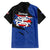 Puerto Rico Family Matching Off Shoulder Maxi Dress and Hawaiian Shirt with Coqui Frog Symbol and Distressed Flag Design