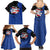 Puerto Rico Family Matching Summer Maxi Dress and Hawaiian Shirt with Coqui Frog Symbol and Distressed Flag Design