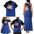Puerto Rico Family Matching Tank Maxi Dress and Hawaiian Shirt with Coqui Frog Symbol and Distressed Flag Design