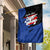 Puerto Rico Garden Flag with Coqui Frog Symbol and Distressed Flag Design