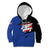 Puerto Rico Kid Hoodie with Coqui Frog Symbol and Distressed Flag Design