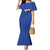 Puerto Rico Mermaid Dress with Coqui Frog Symbol and Distressed Flag Design