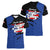 Puerto Rico Women V-Neck T-Shirt with Coqui Frog Symbol and Distressed Flag Design