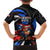 Puerto Rico Rooster Family Matching Off Shoulder Short Dress and Hawaiian Shirt with Flag Design and Tropical Hibiscus Flowers