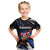 Puerto Rico Rooster Kid T Shirt with Flag Design and Tropical Hibiscus Flowers