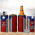 Puerto Rico 4 in 1 Can Cooler Tumbler with Tribal Patterns, Flag Emblem, and Taino Symbol Design
