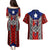 Puerto Rico Couples Matching Puletasi and Hawaiian Shirt with Tribal Patterns, Flag Emblem, and Taino Symbol Design