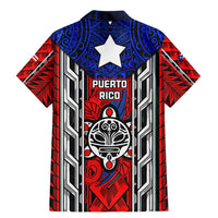 Puerto Rico Family Matching Mermaid Dress and Hawaiian Shirt with Tribal Patterns, Flag Emblem, and Taino Symbol Design