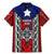 Puerto Rico Family Matching Mermaid Dress and Hawaiian Shirt with Tribal Patterns, Flag Emblem, and Taino Symbol Design