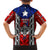 Puerto Rico Family Matching Off Shoulder Maxi Dress and Hawaiian Shirt with Tribal Patterns, Flag Emblem, and Taino Symbol Design