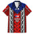 Puerto Rico Family Matching Off Shoulder Maxi Dress and Hawaiian Shirt with Tribal Patterns, Flag Emblem, and Taino Symbol Design