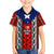 Puerto Rico Family Matching Off Shoulder Maxi Dress and Hawaiian Shirt with Tribal Patterns, Flag Emblem, and Taino Symbol Design