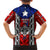 Puerto Rico Family Matching Short Sleeve Bodycon Dress and Hawaiian Shirt with Tribal Patterns, Flag Emblem, and Taino Symbol Design
