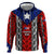 Puerto Rico Hoodie with Tribal Patterns, Flag Emblem, and Taino Symbol Design