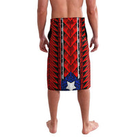 Puerto Rico Lavalava with Tribal Patterns, Flag Emblem, and Taino Symbol Design