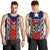 Puerto Rico Men Tank Top with Tribal Patterns, Flag Emblem, and Taino Symbol Design