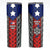 Puerto Rico Skinny Tumbler with Tribal Patterns, Flag Emblem, and Taino Symbol Design