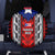 Puerto Rico Spare Tire Cover with Tribal Patterns, Flag Emblem, and Taino Symbol Design
