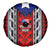 Puerto Rico Spare Tire Cover with Tribal Patterns, Flag Emblem, and Taino Symbol Design