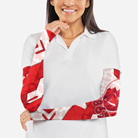 Canada Day Patriotic Maple Leaf Arm Sleeves Geometric Rocky Mountain Art Heritage 1867 Graphic