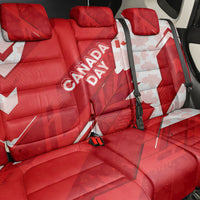 Canada Day Patriotic Maple Leaf Back Car Seat Cover Geometric Rocky Mountain Art Heritage 1867 Graphic