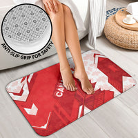 Canada Day Patriotic Maple Leaf Bathroom Set Geometric Rocky Mountain Art Heritage 1867 Graphic