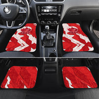 Canada Day Patriotic Maple Leaf Car Mats Geometric Rocky Mountain Art Heritage 1867 Graphic