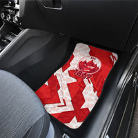 Canada Day Patriotic Maple Leaf Car Mats Geometric Rocky Mountain Art Heritage 1867 Graphic