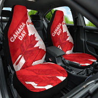 Canada Day Patriotic Maple Leaf Car Seat Cover Geometric Rocky Mountain Art Heritage 1867 Graphic