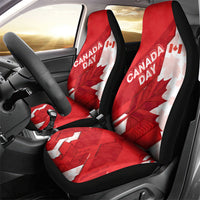 Canada Day Patriotic Maple Leaf Car Seat Cover Geometric Rocky Mountain Art Heritage 1867 Graphic