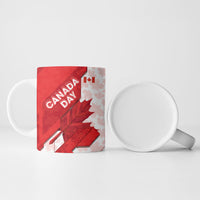 Canada Day Patriotic Maple Leaf Ceramic Mug Geometric Rocky Mountain Art Heritage 1867 Graphic