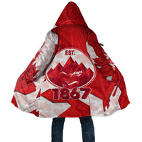 Canada Day Patriotic Maple Leaf Cloak Geometric Rocky Mountain Art Heritage 1867 Graphic