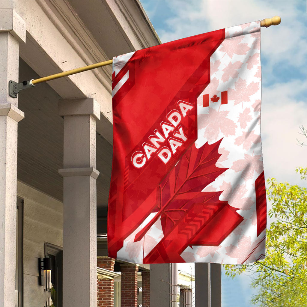 Canada Day Patriotic Maple Leaf Garden Flag Geometric Rocky Mountain Art Heritage 1867 Graphic
