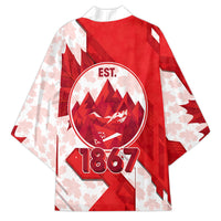 Canada Day Patriotic Maple Leaf Kimono Geometric Rocky Mountain Art Heritage 1867 Graphic