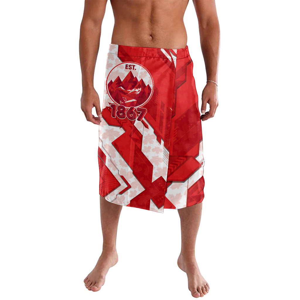 Canada Day Patriotic Maple Leaf Lavalava Geometric Rocky Mountain Art Heritage 1867 Graphic
