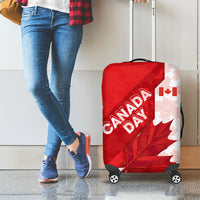 Canada Day Patriotic Maple Leaf Luggage Cover Geometric Rocky Mountain Art Heritage 1867 Graphic